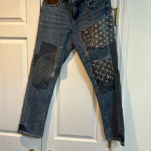 Pilcro and the Letterpress Indigo Denim Pants